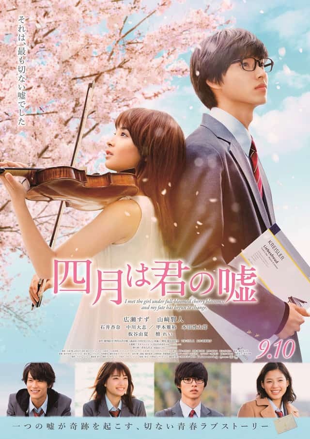 your lie in april live action ratings