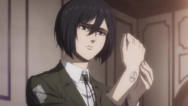 Mikasa reveals her family27s symbol The Badass Female Anime Characters That Will Challenge Your Toughness