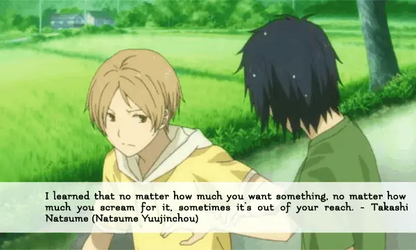 Natsume’s Book of Friends Anime Quotes
