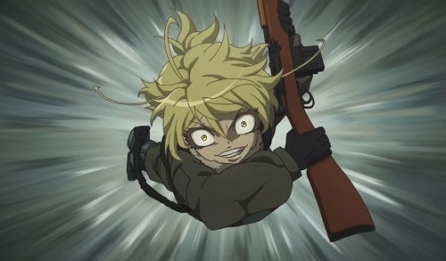 Saga of Tanya the Devil, anime where the MC is a villain