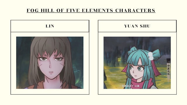 Fog Hill of Five Elements Characters Lin & Yuan Shu