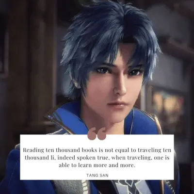 10 Badass and Interesting Quotes from Soul Land (Douluo Dalu) 2 Soul Land Quotes Tang San
