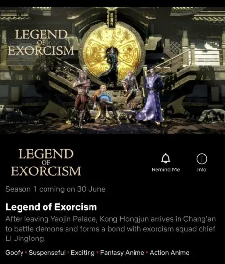 Chinese Anime on Netflix: Legend of Exorcism