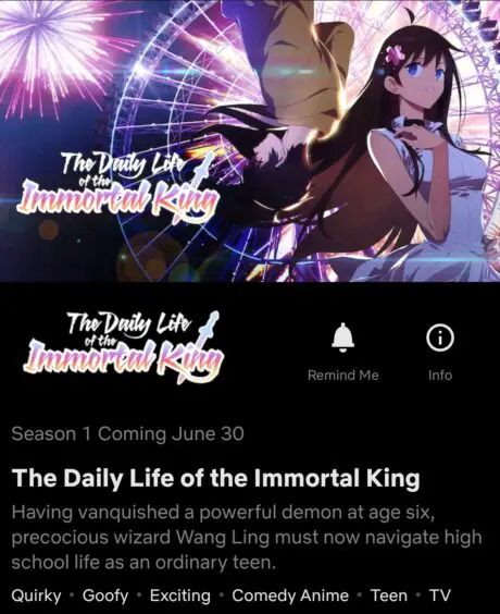 Chinese Anime on Netflix: The Daily Life of the Immortal King