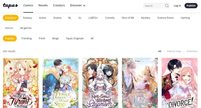 Where to Read Chinese Manhua and Novels Online? 3 Read novels and manhua Tapas