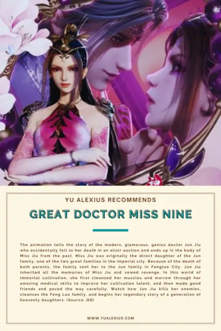 Top 20 Real Chinese Isekai Anime That You Should Watch 6 Great Doctor Miss Nine