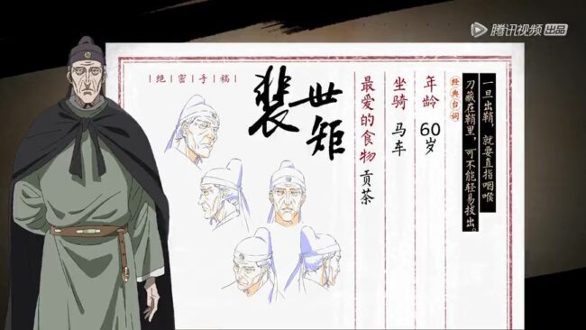 Characters of Biao Ren Blades of the Guardians Pei Shi Ju