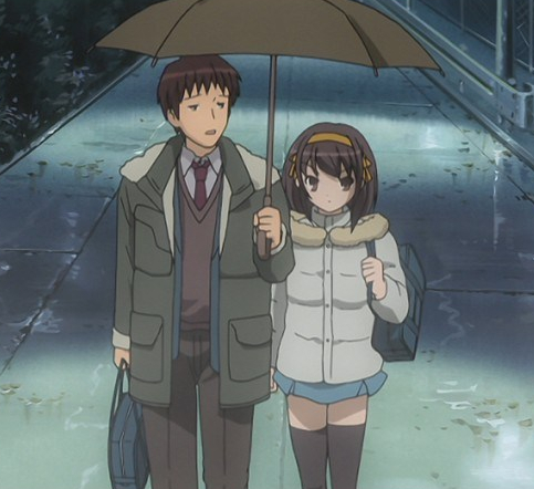 The Melancholy of Haruhi Suzumiya (specifically "Someday in the Rain" episode)